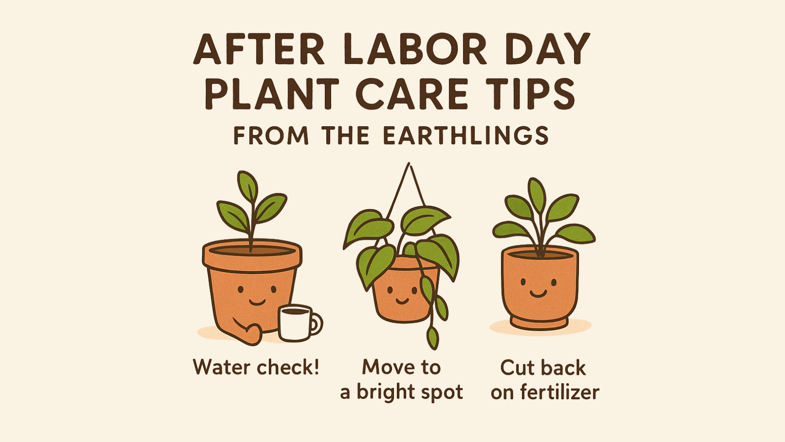 After Labor Day Plant Care Tips from the Original Earthlings    originalearthlings