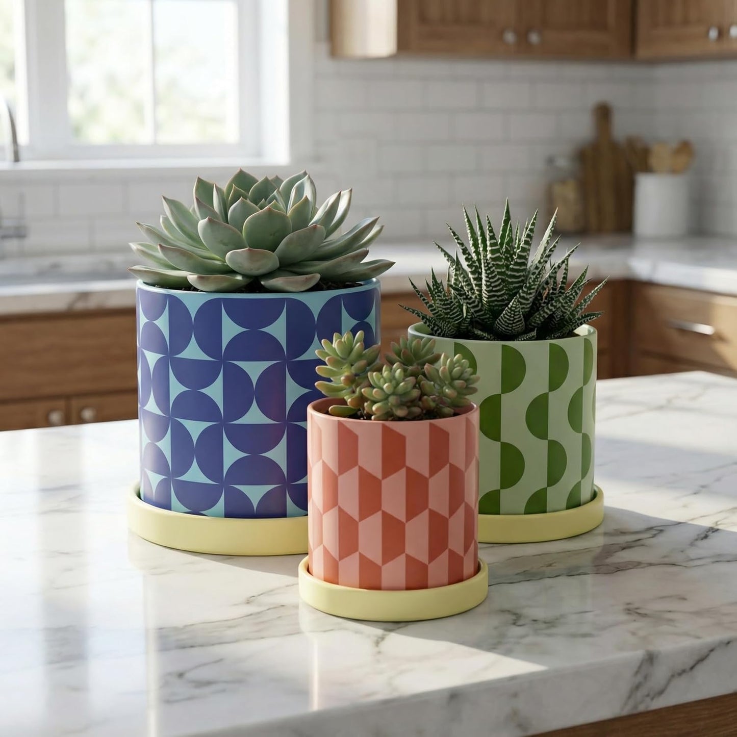 Decorative Plant Pot Trio